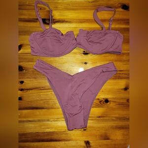 New Women's Mauve Bikini Set